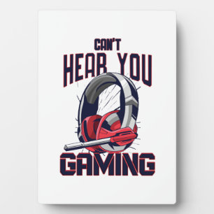 Gaming design with headset plaque