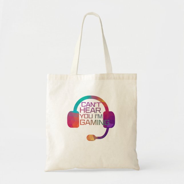 Gaming Earphones For Gamers Tote Bag (Front)