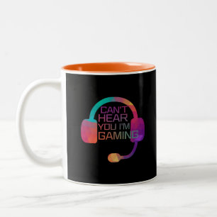 Gaming Earphones For Gamers Two-Tone Coffee Mug