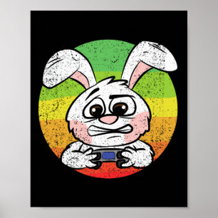 Gaming Easter Egg Hunting Video-game Controller Ga Poster