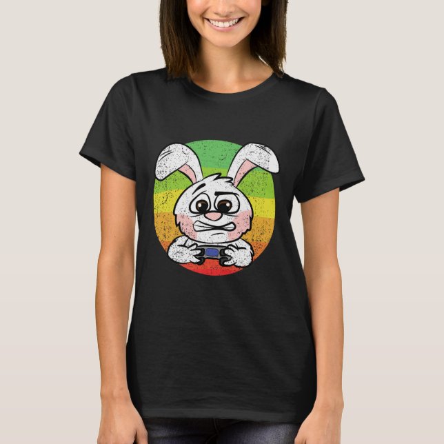 Gaming Easter Egg Hunting Video-game Controller Ga T-Shirt (Front)