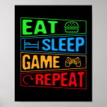 Gaming Eat Sleep Game Repeat Gift Multiplayer Poster<br><div class="desc">Gaming Eat Sleep Game Repeat Gift Multiplayer Video Games Gift. Perfect gift for your dad,  mom,  papa,  men,  women,  friend and family members on Thanksgiving Day,  Christmas Day,  Mothers Day,  Fathers Day,  4th of July,  1776 Independent day,  Veterans Day,  Halloween Day,  Patrick's Day</div>