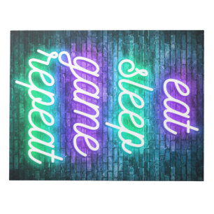 Gaming Eat Sleep Repeat Notepad