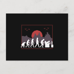 Gaming Evolution Funny Postcard