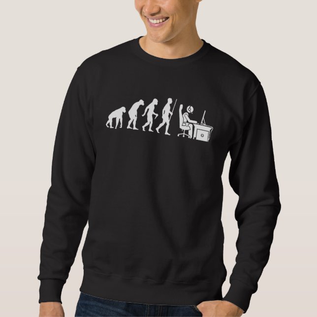 Gaming Evolution  Funny Retro Video Game Console G Sweatshirt (Front)