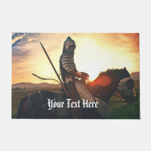 Gaming Fantasy Medieval Mounted Knight Doormat