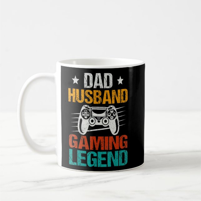 Gaming  For Men Dad Father's Day  Gamer Video Game Coffee Mug (Left)