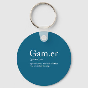 Gaming Funny Video Game Definition Gamer _ Funny G Key Ring