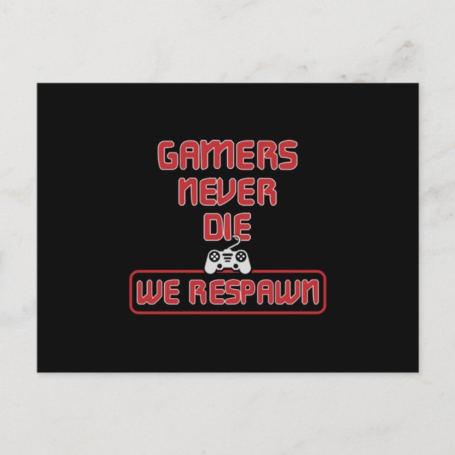 Gaming Game Gamer Console Video Game Gift Idea Postcard (Front)