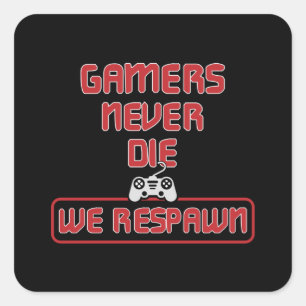 Gaming Game Gamer Console Video Game Gift Idea Square Sticker