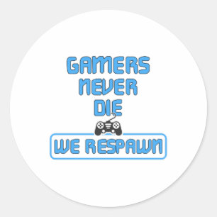 Gaming Game Gamer Video Game Console Gift Idea Classic Round Sticker