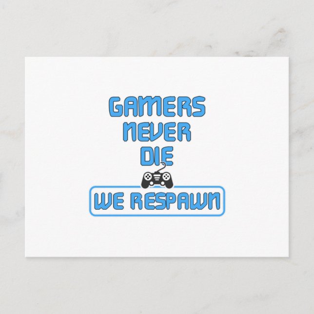 Gaming Game Gamer Video Game Console Gift Idea Postcard (Front)