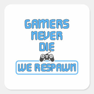 Gaming Game Gamer Video Game Console Gift Idea Square Sticker