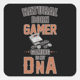Gaming Game Gamer Video Game Console Gift Idea Square Sticker