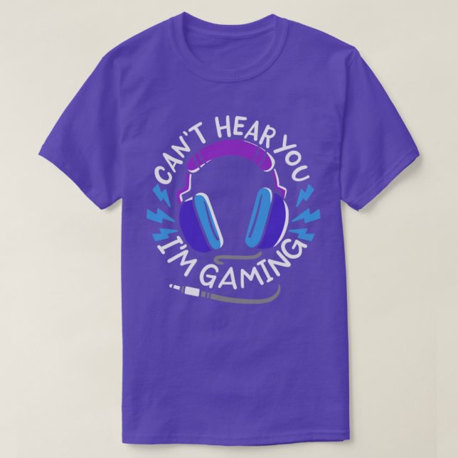 Gaming Gamer Headset T-Shirt (Design Front)