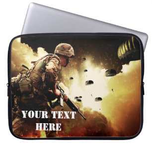 Gaming Ground Combat Soldier Laptop Sleeve