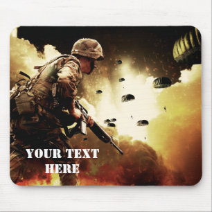 Gaming Ground Combat Soldier Mouse Pad