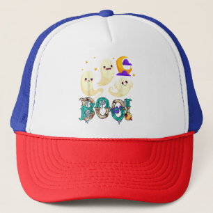 Gaming Halloween Skeleton Scary Gamer Boys Kids  Trucker Hat