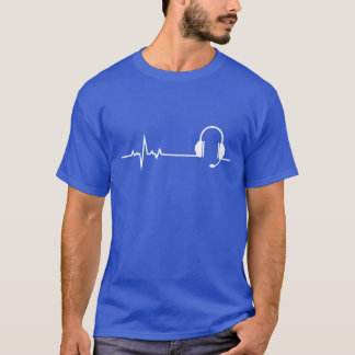 Gaming Heartbeat Gift for Video Game Lovers Gamer T-Shirt