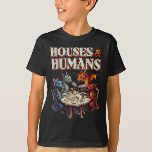 Gaming Houses Humans Funny Rpg Parody Gamer Men Bo T-Shirt
