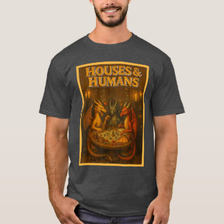 Gaming Houses Humans Funny RPG Parody Gamer Men Bo T-Shirt