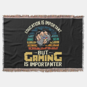 gaming is importanter throw blanket
