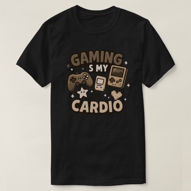 Gaming is my cardio T-Shirt (Design Front)