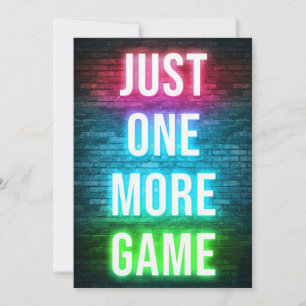 Gaming Just One More Games Save The Date