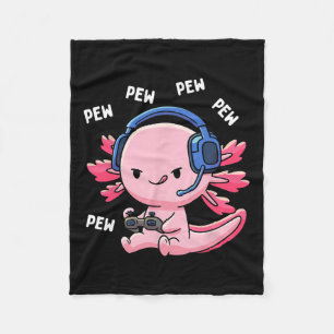 Gaming Kids Boys Girls Anime Video Game Pew Gamer Fleece Blanket