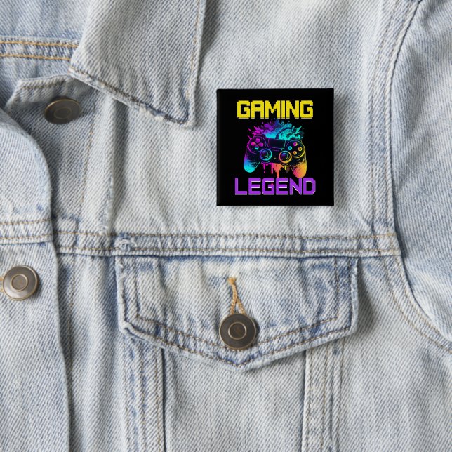 Gaming Legend 15 Cm Square Badge (In Situ)