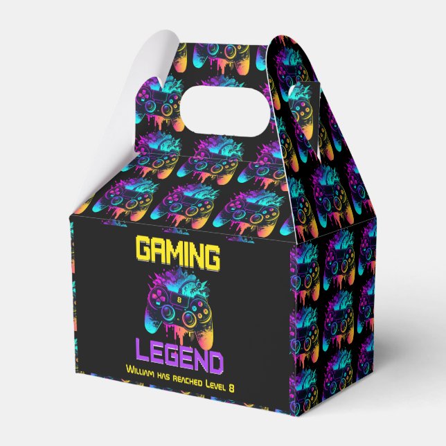 Gaming Legend Favour Box (Back Side)