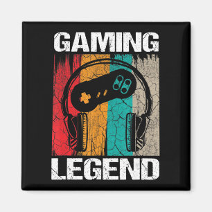 Gaming Legend Gamer Video Games Vintage Gifts Boys Magnet