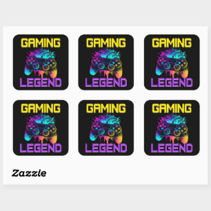 Gaming Legend Square Sticker