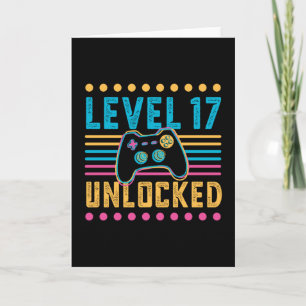 Gaming Level 18 Unlocked 18th Birthday Gamer Gift Card