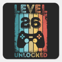 Gaming Level 26 Unlocked 26th Birthday Gift Gamer