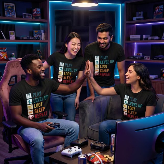 Gaming Life Cycle T-Shirt (Creator Uploaded)