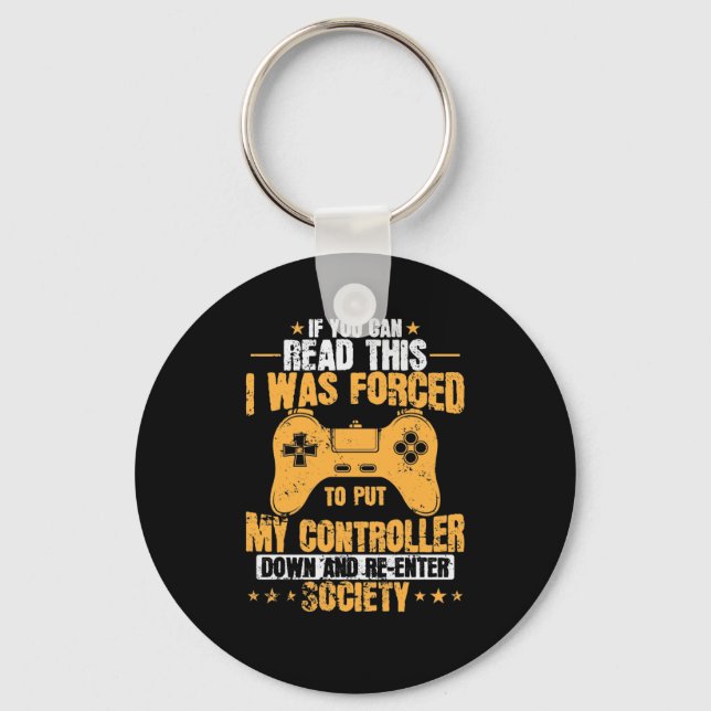 Gaming macht auch mal Pause Controller Key Ring (Front)