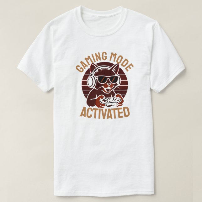 Gaming Mode Activated T-Shirt (Design Front)