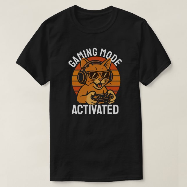 Gaming Mode Activated T-Shirt (Design Front)