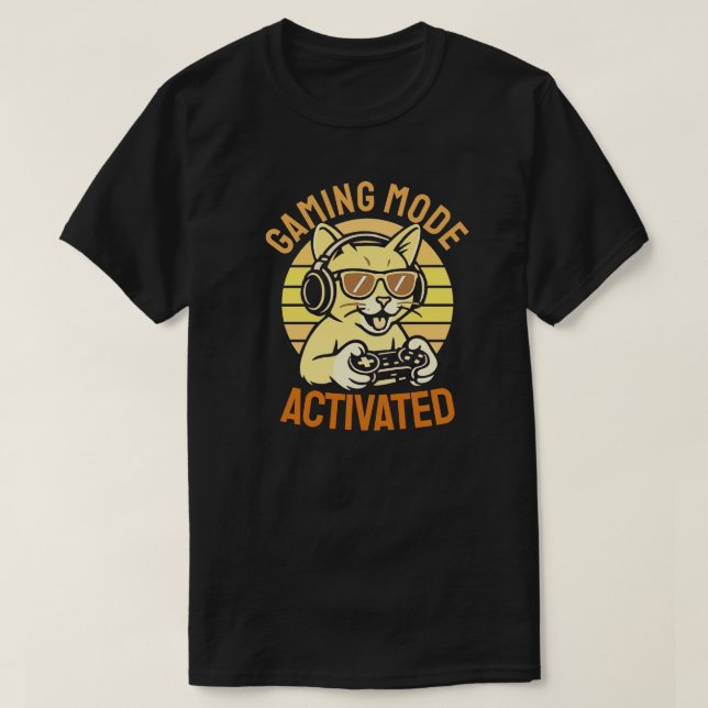 Gaming Mode Activated T-Shirt (Design Front)