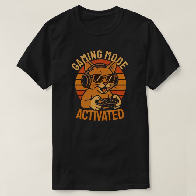 Gaming Mode Activated T-Shirt (Design Front)