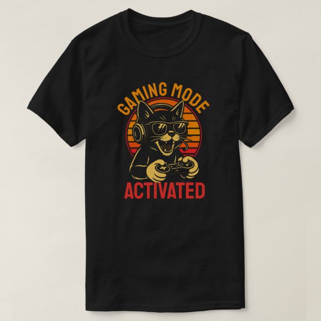 Gaming Mode Activated T-Shirt (Design Front)