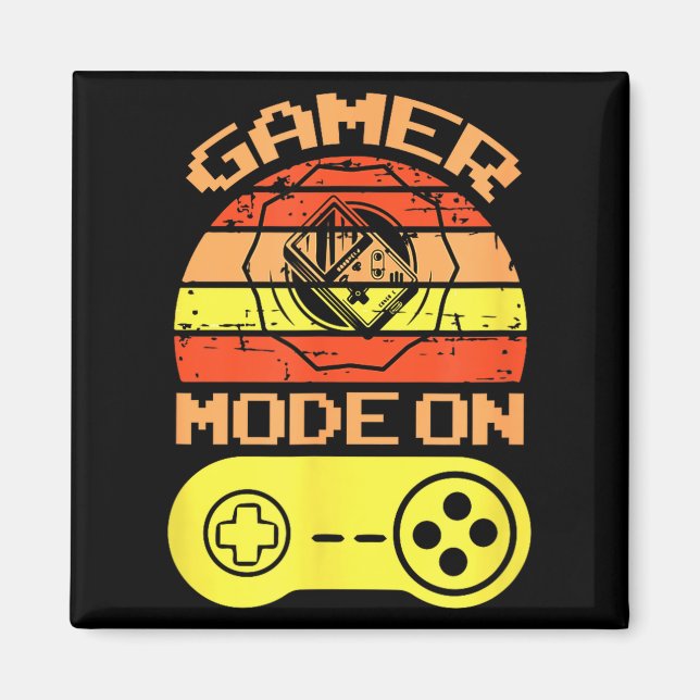 Gaming Mode On Funny Game Quotes Gift For Players  Magnet (Front)