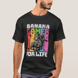 Gaming Monkey Video Game Graphic For Men Boys Wome T-Shirt