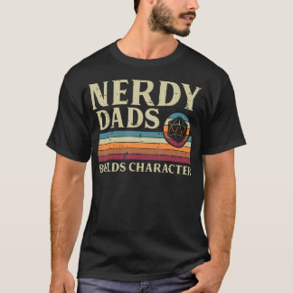 Gaming Nerdy Dad Builds Character Funny Gamer Papa T-Shirt