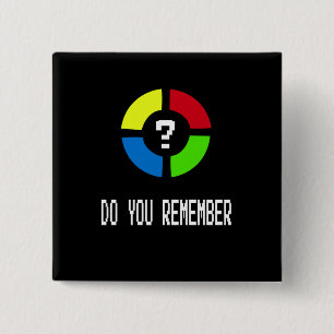 Gaming - Never Forget Is 80's Gamer Gadget 15 Cm Square Badge