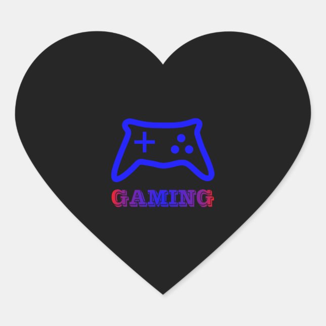 Gaming New Best Design Game unique PUBG game new Heart Sticker (Front)