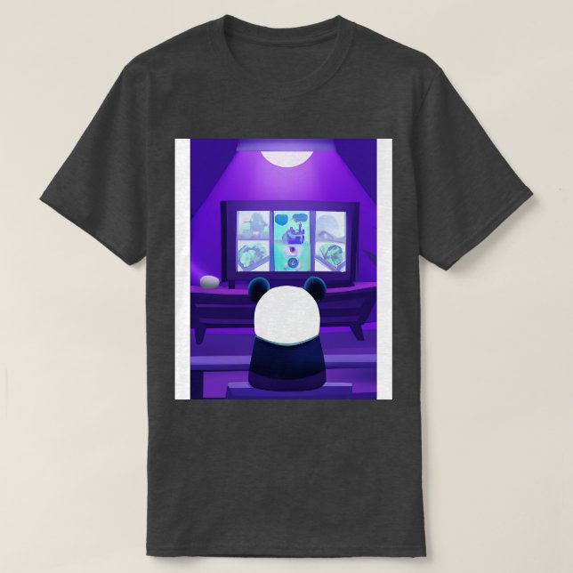 Gaming Panda 2 T-Shirt (Design Front)
