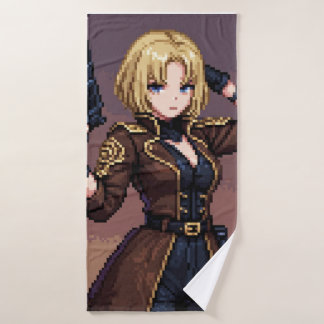 Gaming Pixel Art Blanket – Cozy Gamer Mood Bath Towel