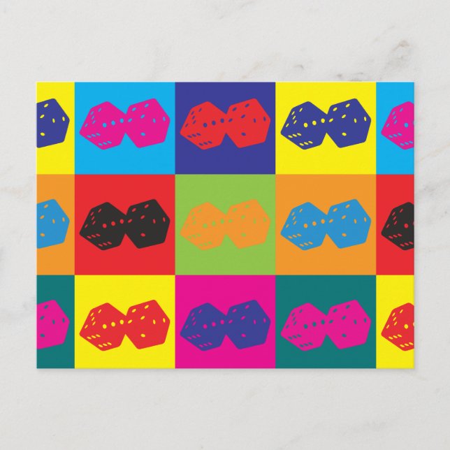 Gaming Pop Art Postcard (Front)